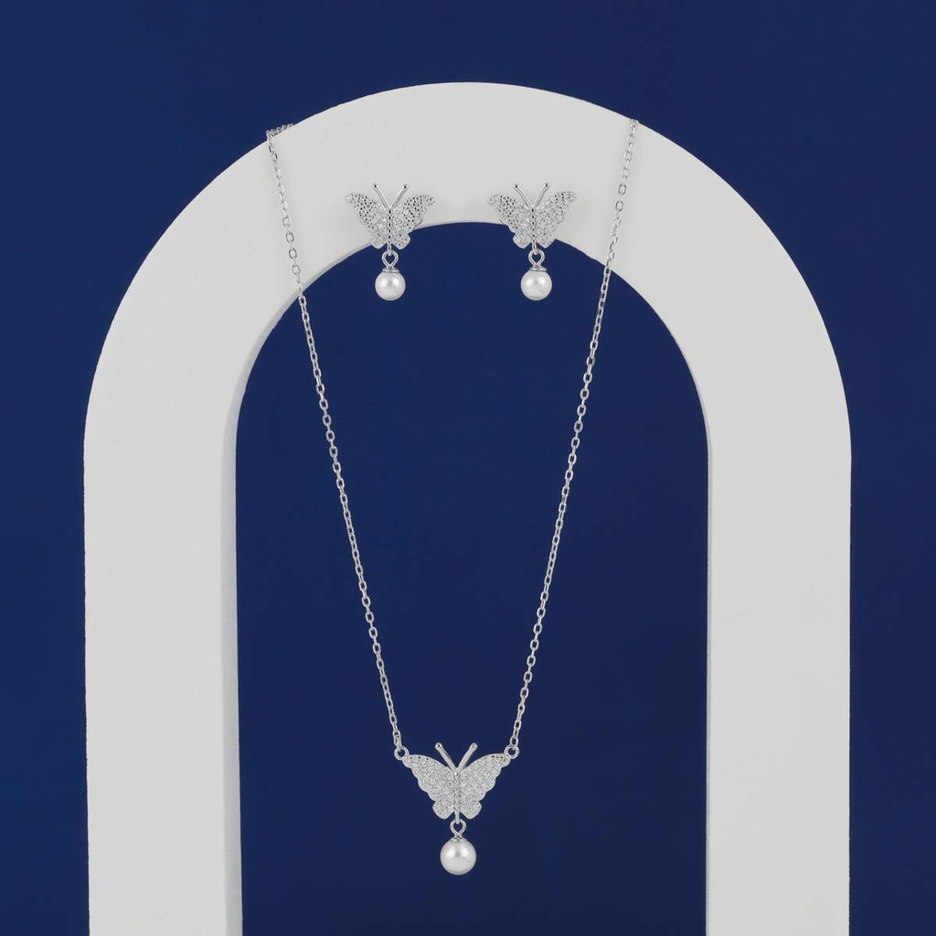 [CS-BFLY-003] Butterfly stone studded Chain Set