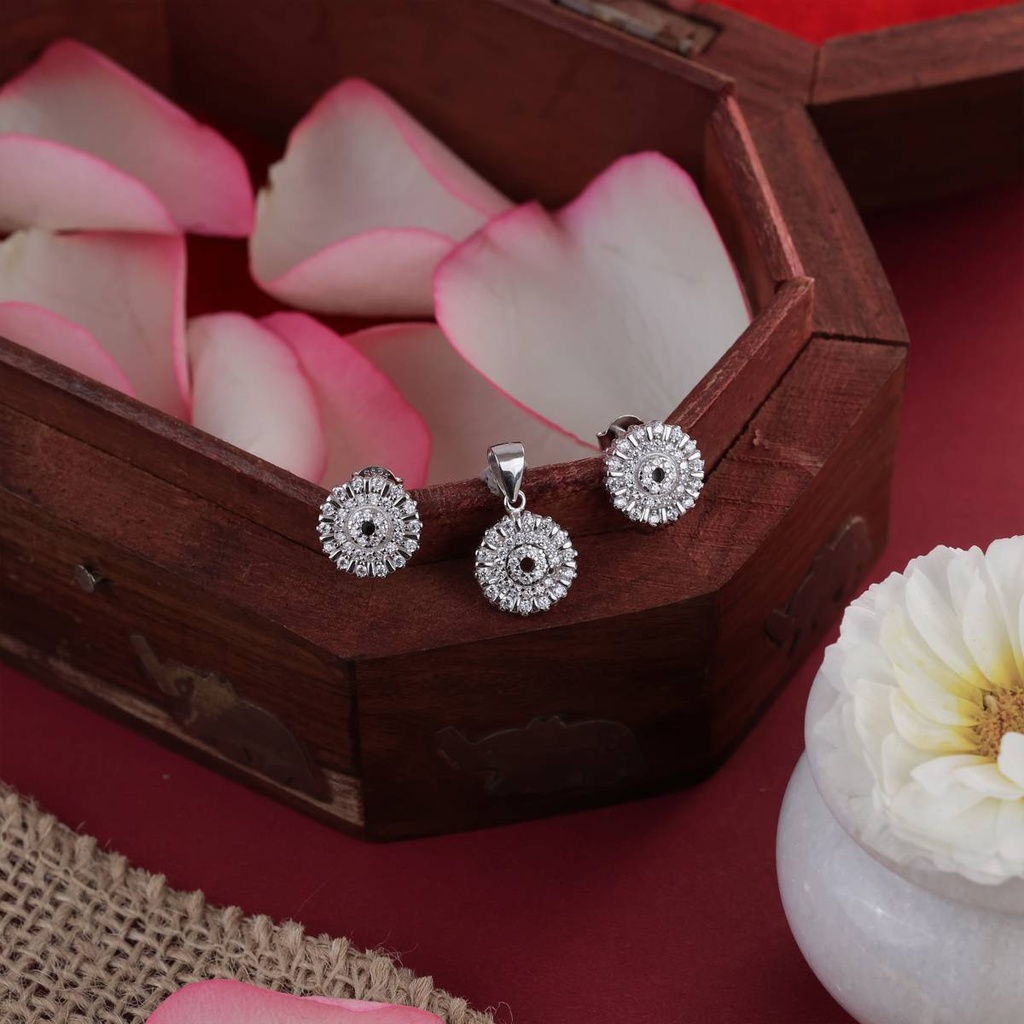 [PS-CCIR-001] Classic Circle Pendant Earrings Set