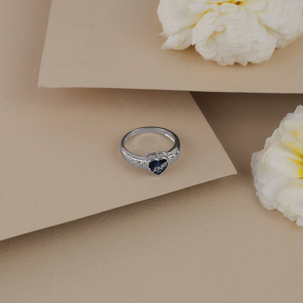 Blue Crystal Love Ring (5 - 44.8 mm)